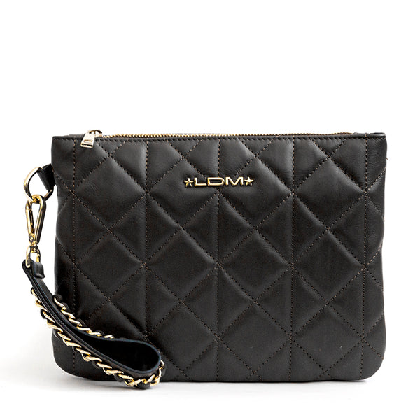 PARIS - Black quilted nappa leather bag