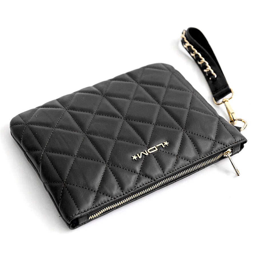 PARIS - Black quilted nappa leather bag