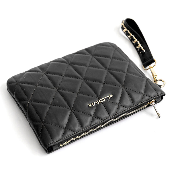 PARIS - Black quilted nappa leather bag