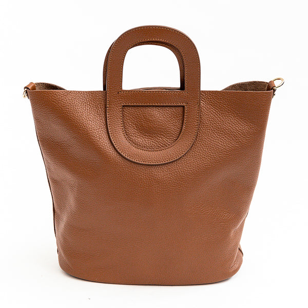 MOLLY - Borsa morbida in pelle cuoio