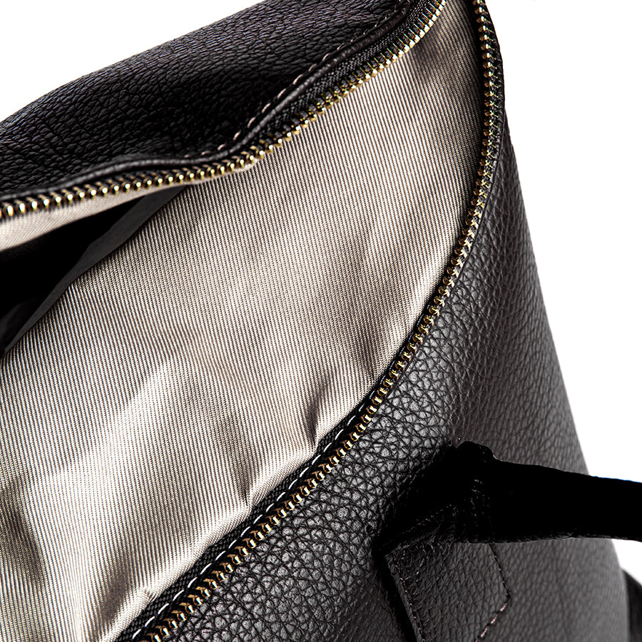 LUX - Shopping in pelle dollaro nero