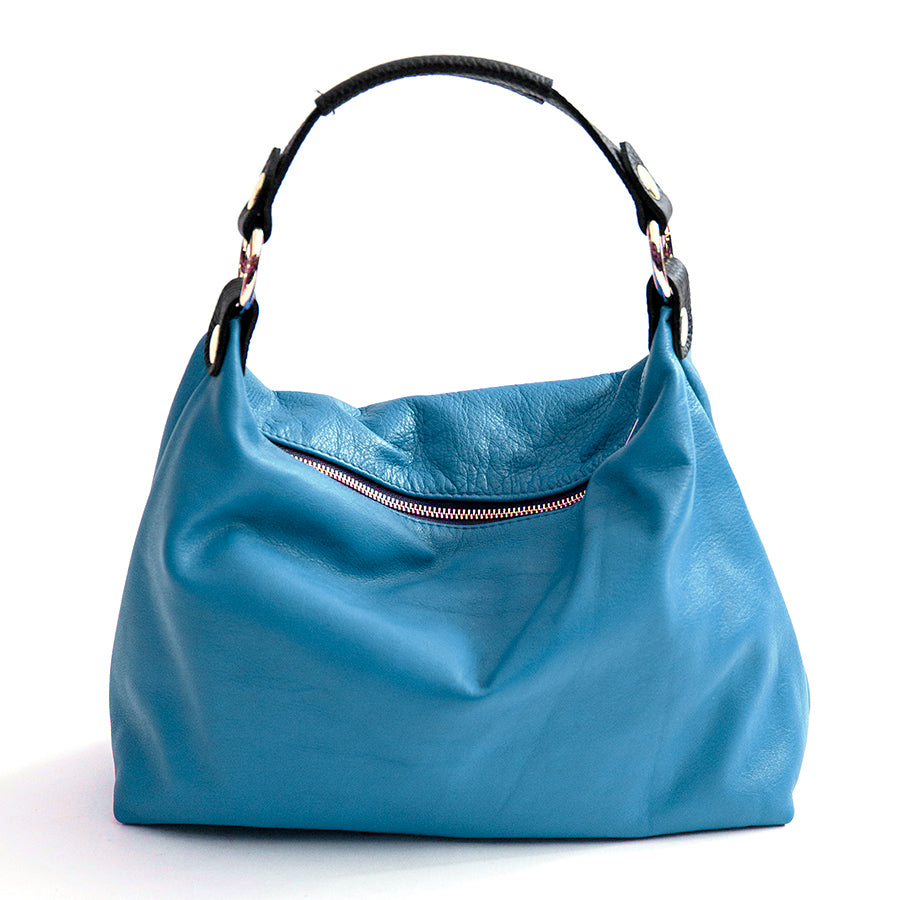 DEMY IT - Sacca in pelle nappa turchese