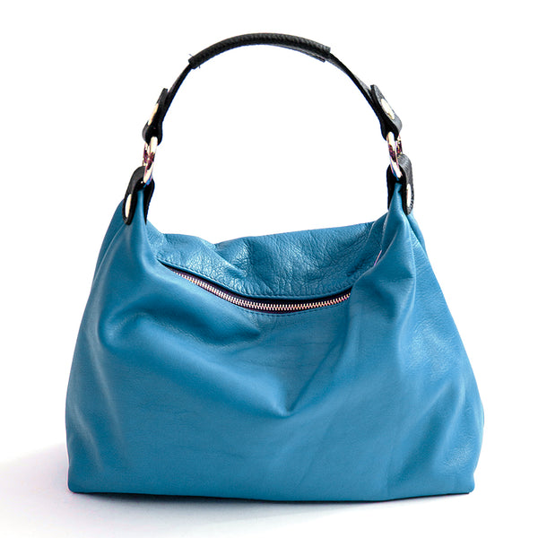 DEMY IT - Sacca in pelle nappa turchese