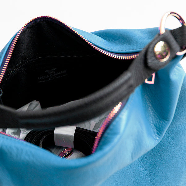 DEMY IT - Sacca in pelle nappa turchese