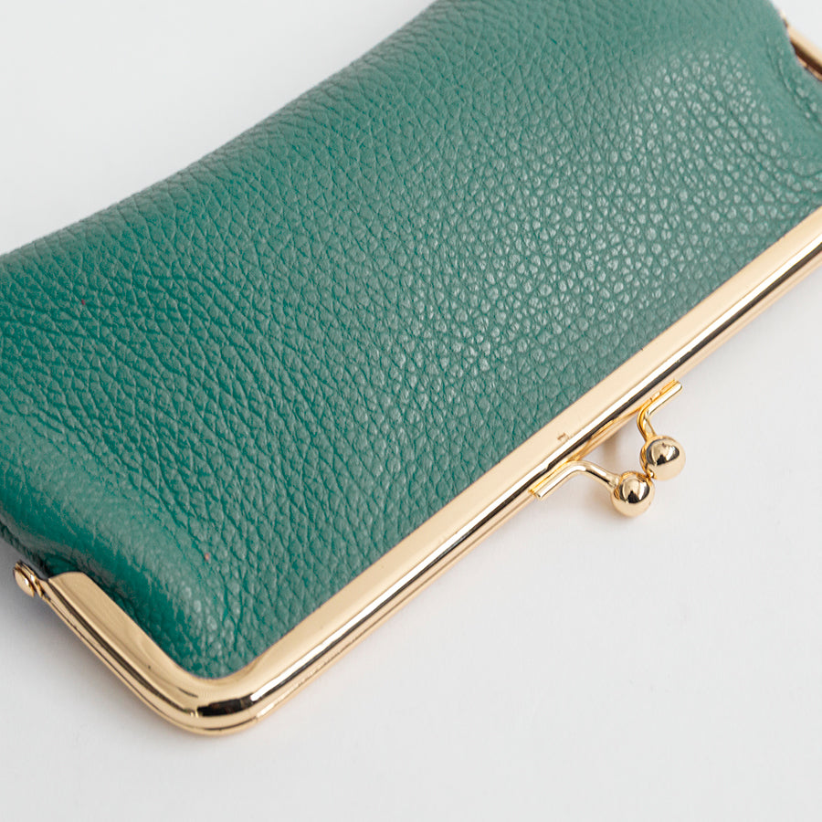 GLASSES CASE - Mint Leather