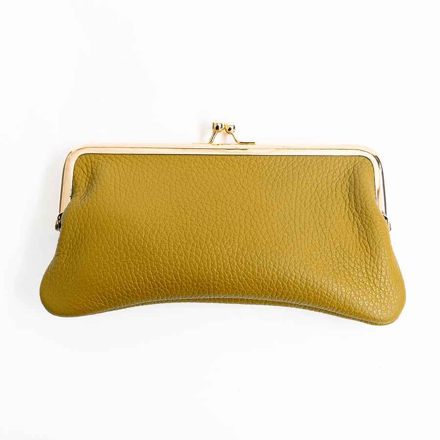 GLASSES CASE - Mustard Leather