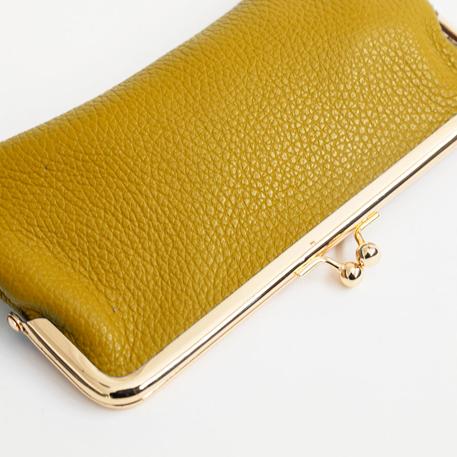 GLASSES CASE - Mustard Leather