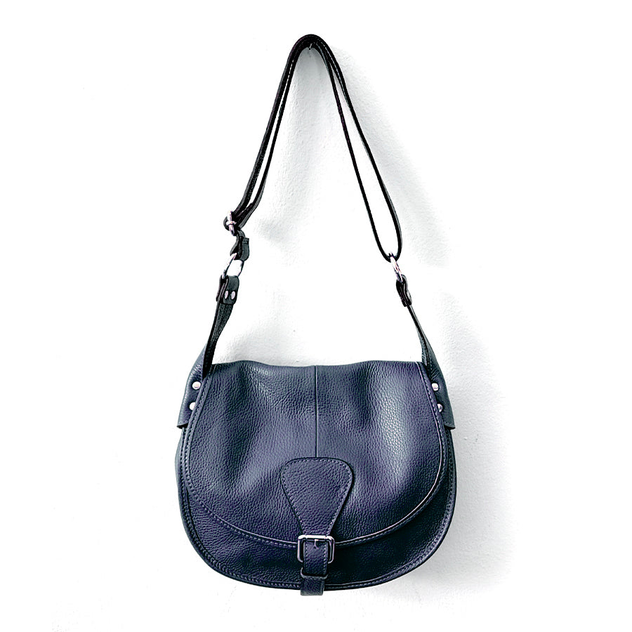 SADDLE - blue dollar leather shoulder bag