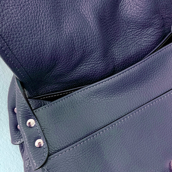 SADDLE - blue dollar leather shoulder bag