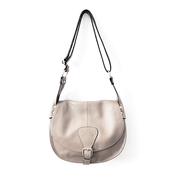 SADDLE - shoulder bag in latte dollar leather
