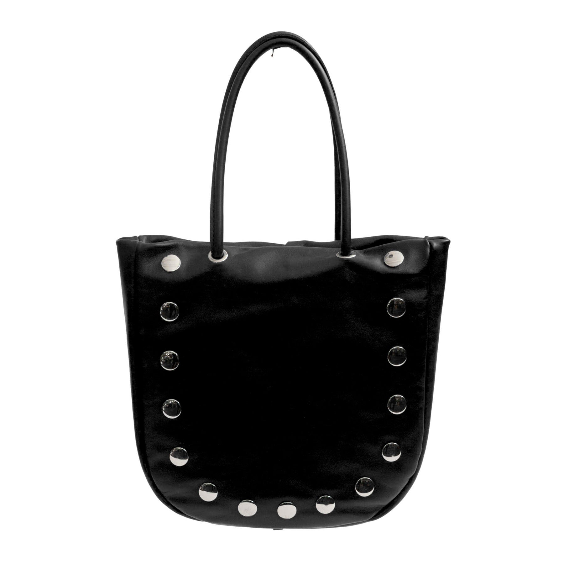 JILLY - Black Nappa Leather Shopping Bag