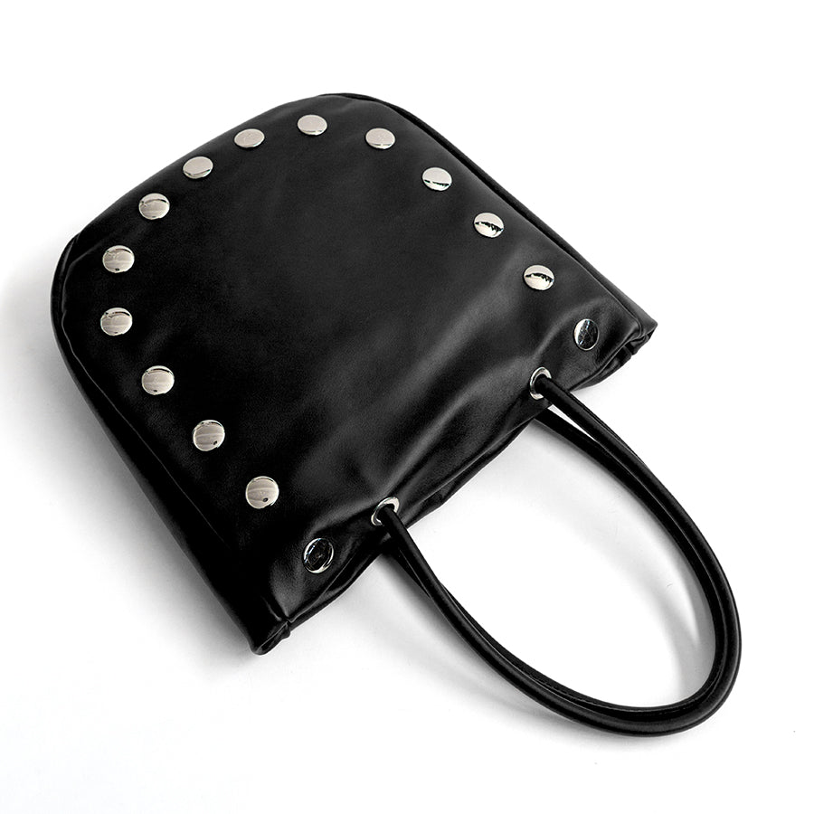 JILLY - Black Nappa Leather Shopping Bag