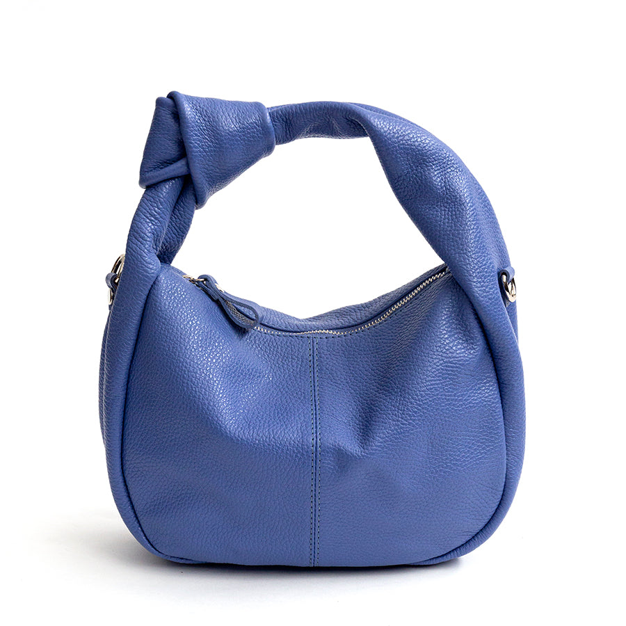 KNOT - Bag with leather knot handle in wisteria