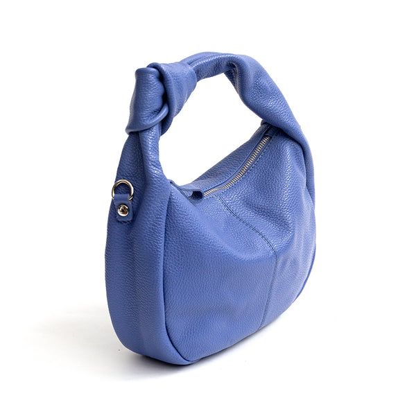 KNOT - Bag with leather knot handle in wisteria