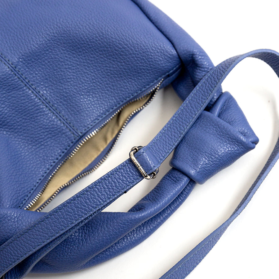 KNOT - Bag with leather knot handle in wisteria