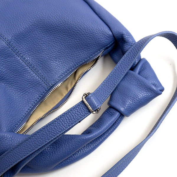 KNOT - Bag with leather knot handle in wisteria