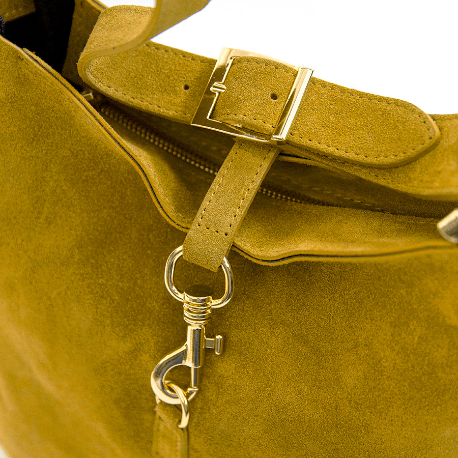 MEG - Yellow Suede Bag