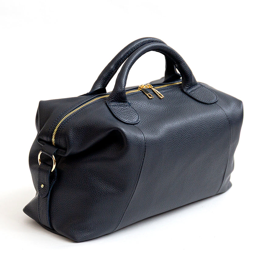 TRIP - Midnight Blue Leather Duffle Bag