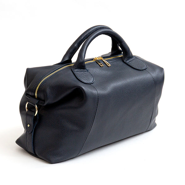 TRIP - Midnight Blue Leather Duffle Bag