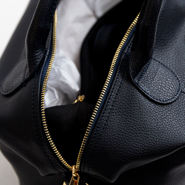 TRIP - Midnight Blue Leather Duffle Bag