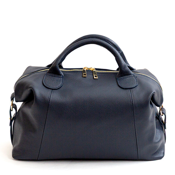 TRIP - Midnight Blue Leather Duffle Bag