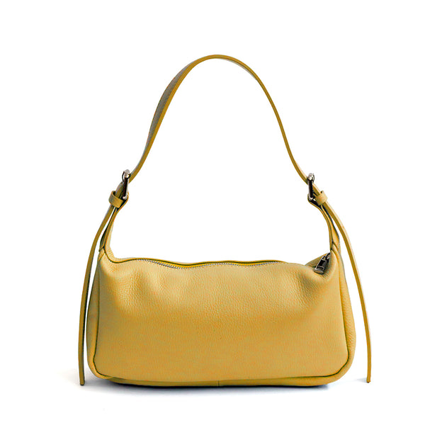 NIKITA - Borsa a spalla in pelle giallo
