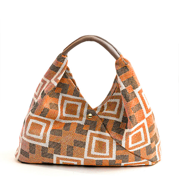FANTASY SAC - Sacca in tessuto stampato arancio