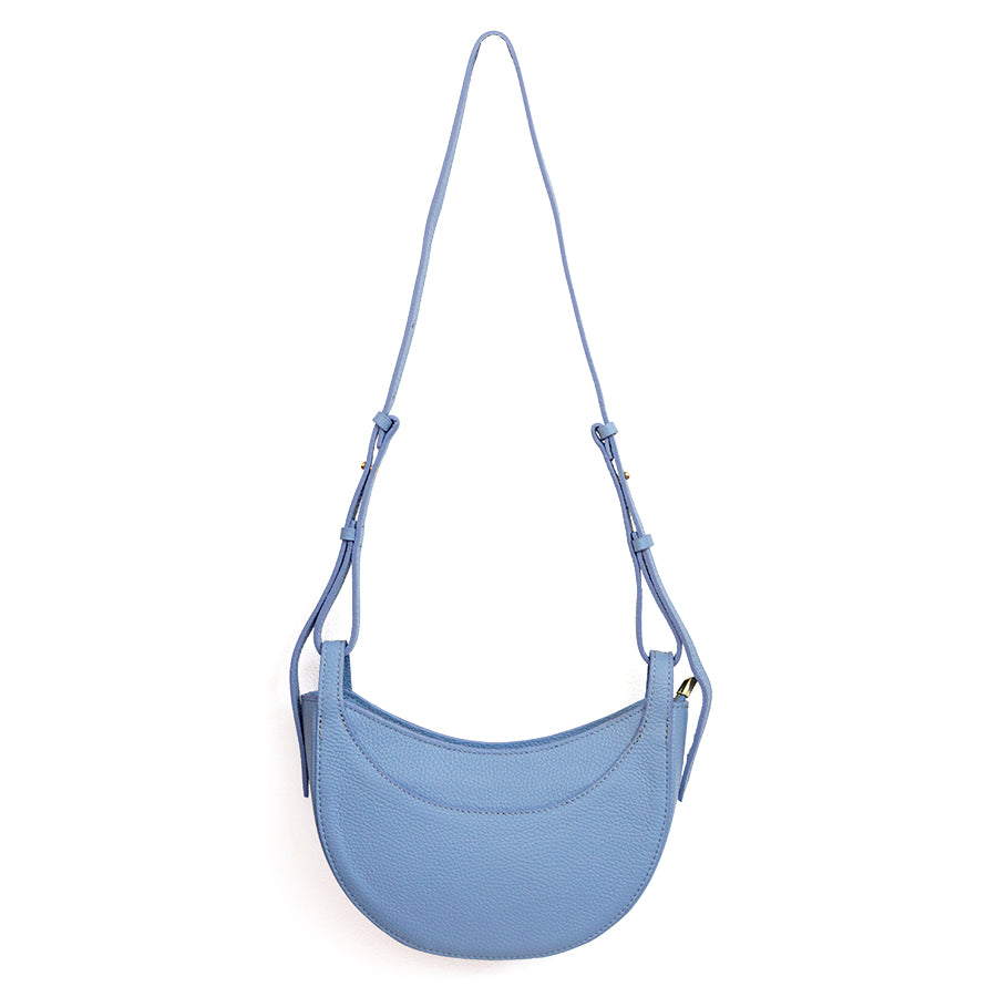 SMILE - Blue Leather Half-Moon