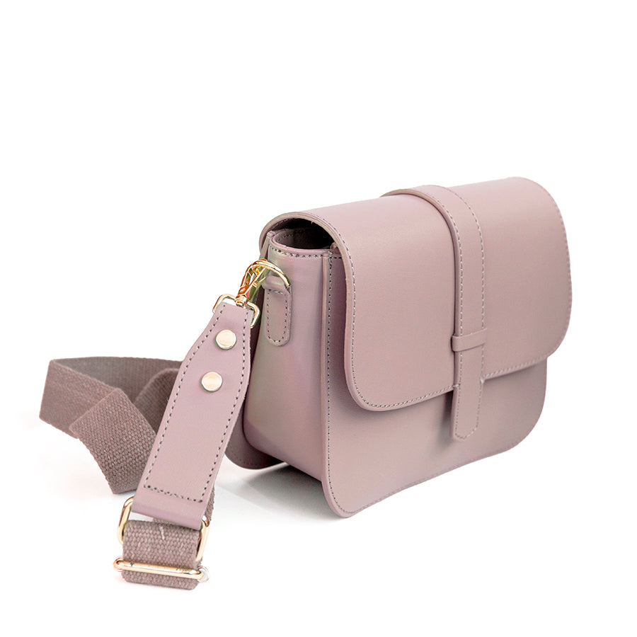ADIMA - Saffiano leather bag in blush