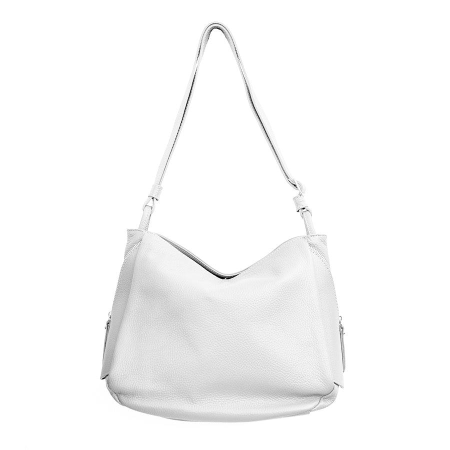 MARISSA - White Leather Bag