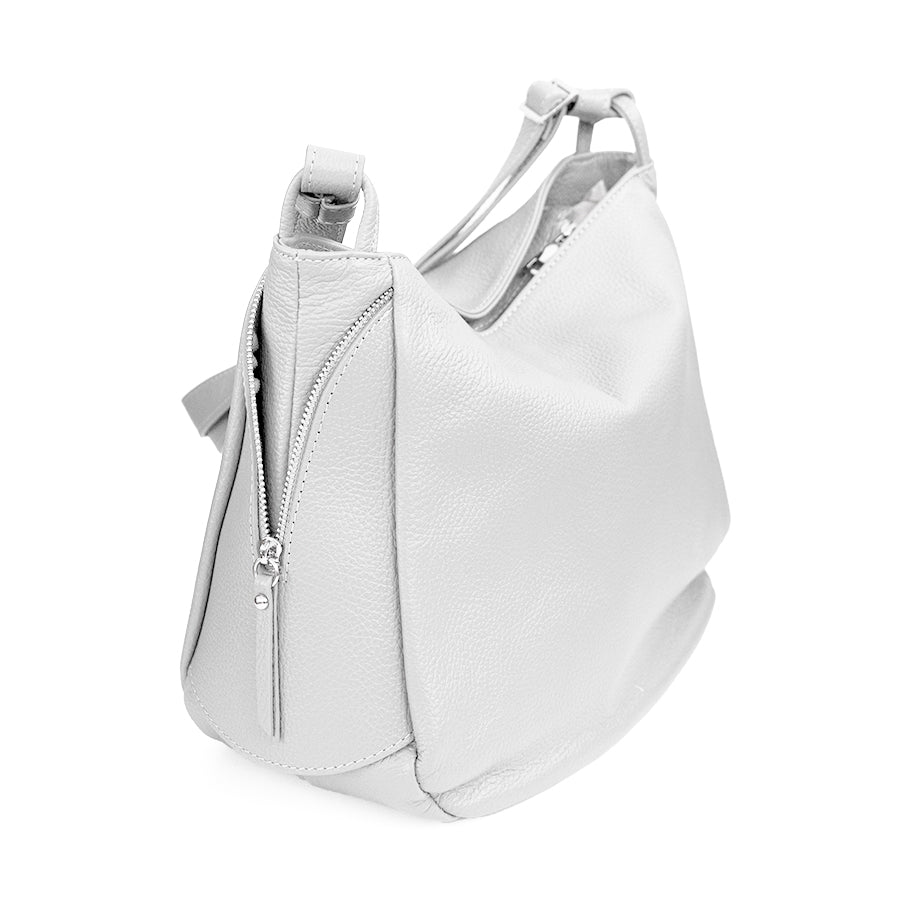 MARISSA - White Leather Bag