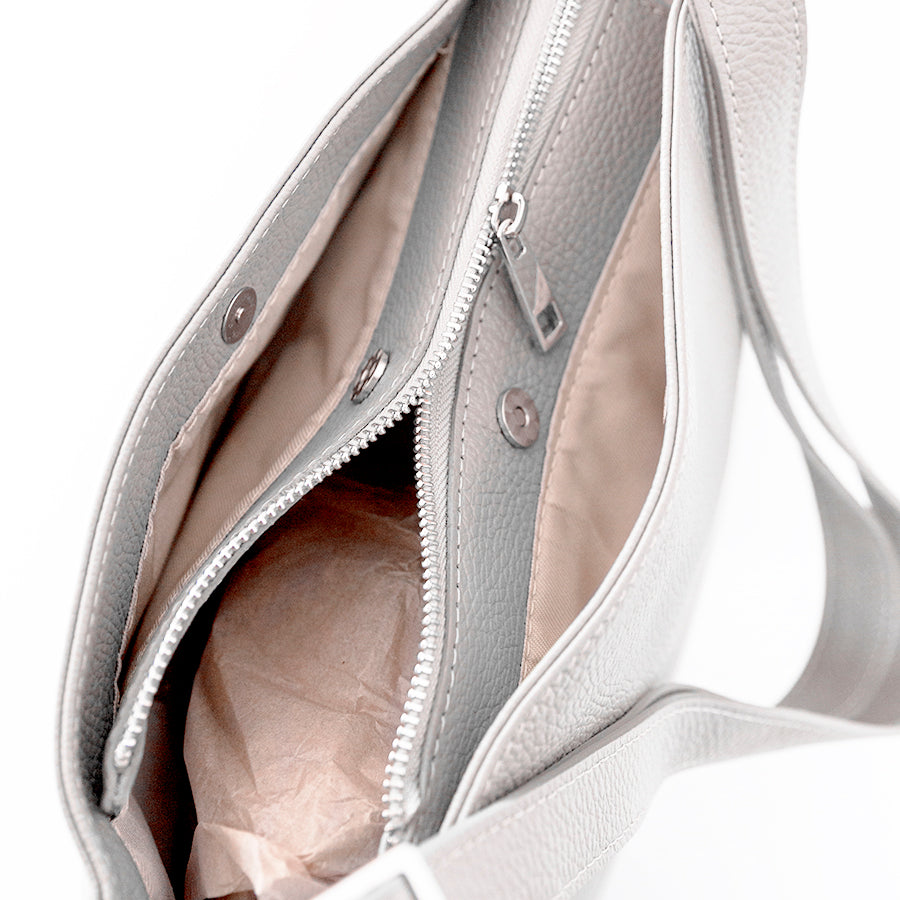 MARISSA - White Leather Bag