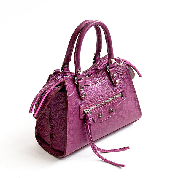 BARCELLONA Small - fuchsia leather handbag