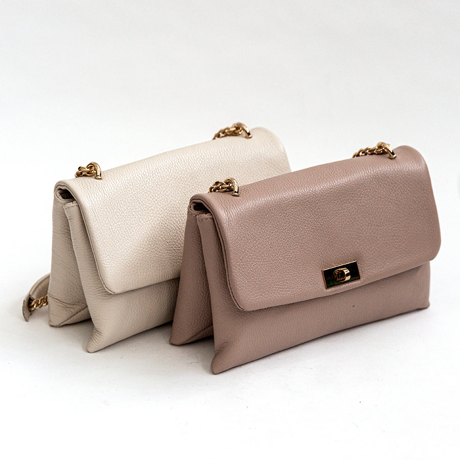 OLIMPIA - Milk Leather Shoulder Bag