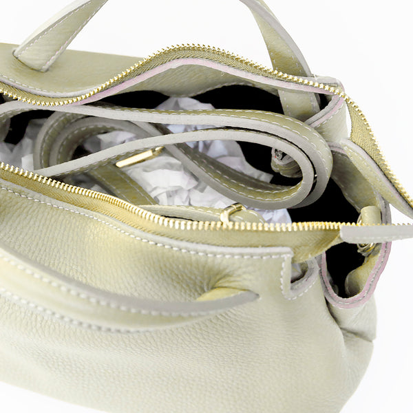 EMMA - Borsa a mano in pelle lime chiaro