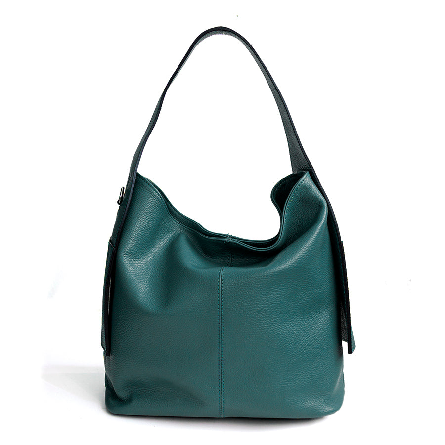 OTTA - Bag with petrol leather pockets
