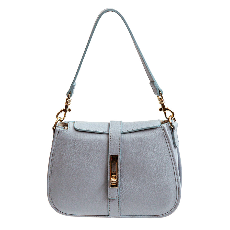 MIRANDA - Light Blue Leather Postina