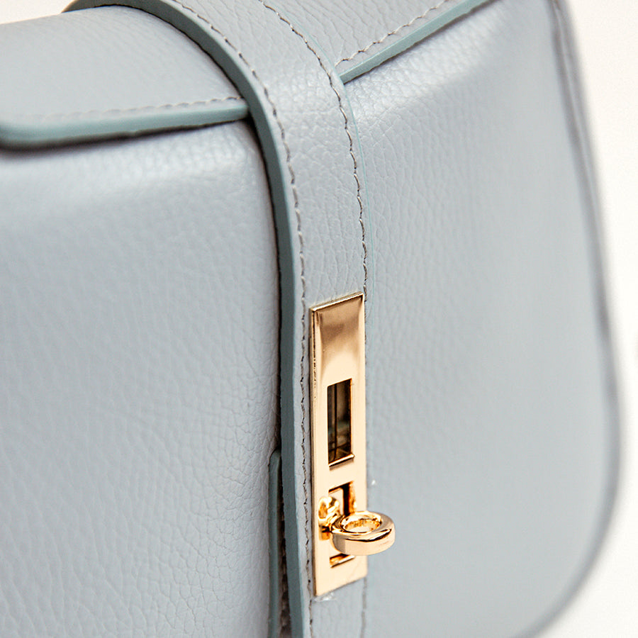 MIRANDA - Light Blue Leather Postina