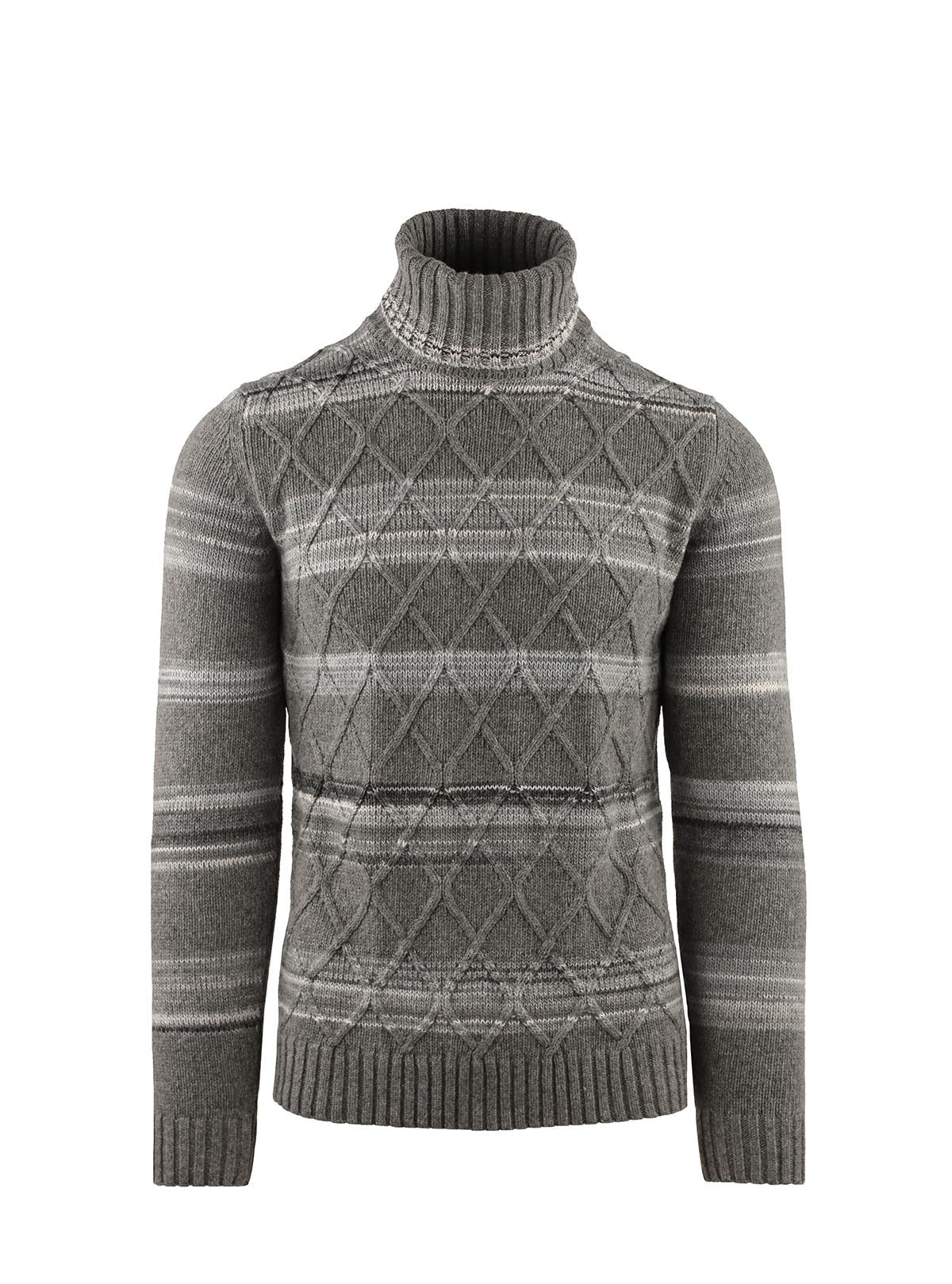 Fietser met diamantvormige ruiten en verloopstrepen