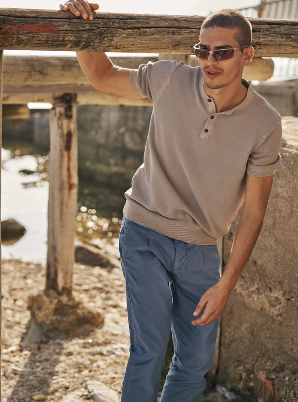 PRINCE OF WALES FABRIC PANTS