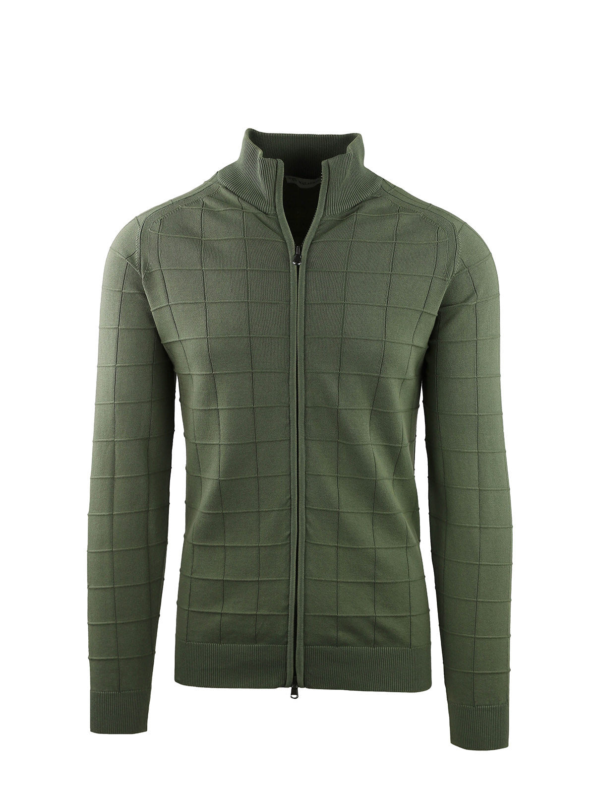 FULL ZIP JACKET WITH CHECK PATTERN