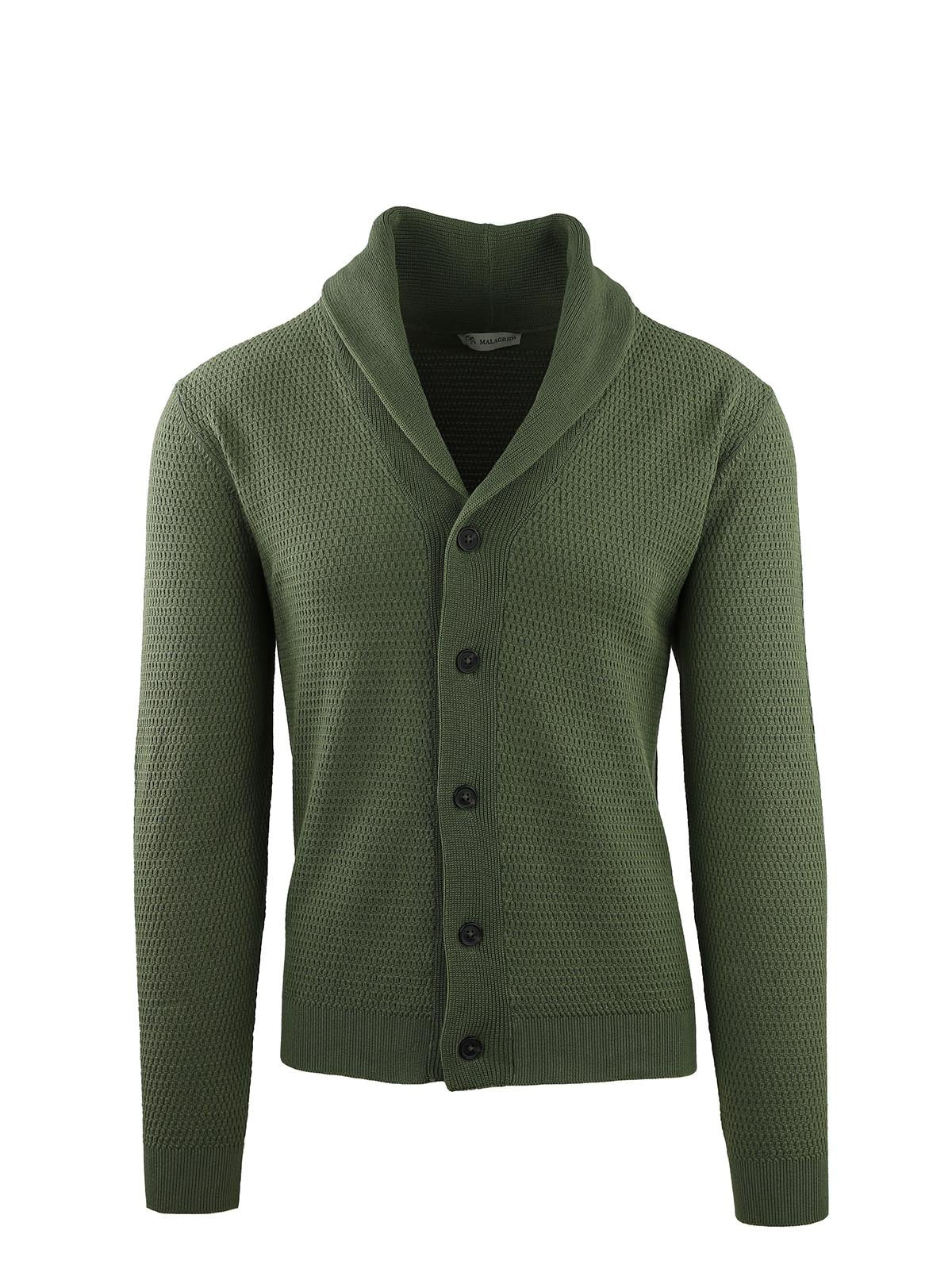 SHAWL COLLAR CARDIGAN WITH TEXTURED KNIT