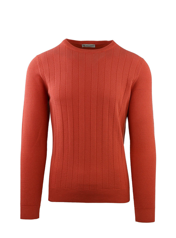 DOUBLE RIBBED CREW NECK