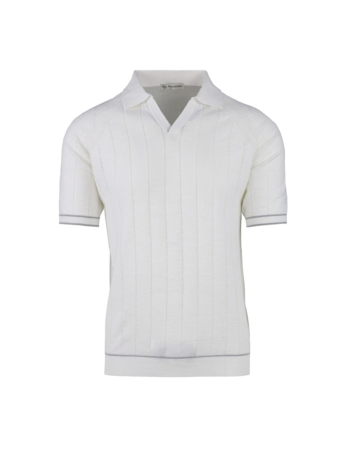 SHORT SLEEVE POLO WITH RIBBING