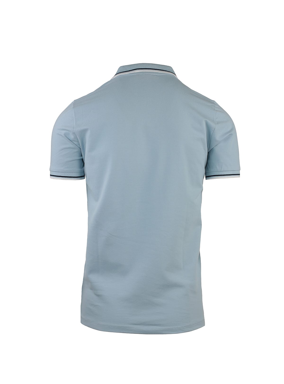 POLO À MANCHES COURTES EN PIQUÉ AVEC RAYURES CROISÉES