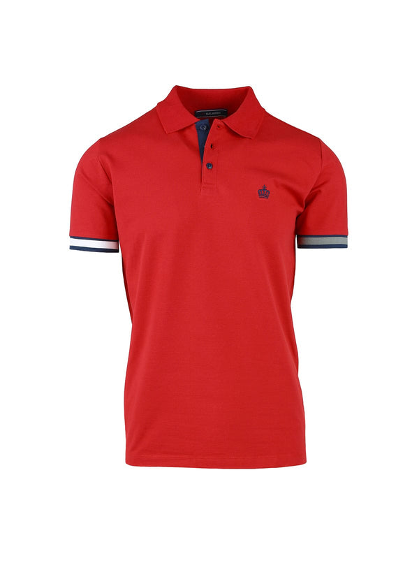 SHORT SLEEVE PIQUET POLO WITH CONTRAST EDGES