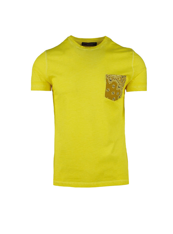 T-SHIRT Z VZORČASTO ŽEPOM