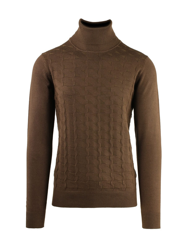 WORKED FRONT TURTLENECK