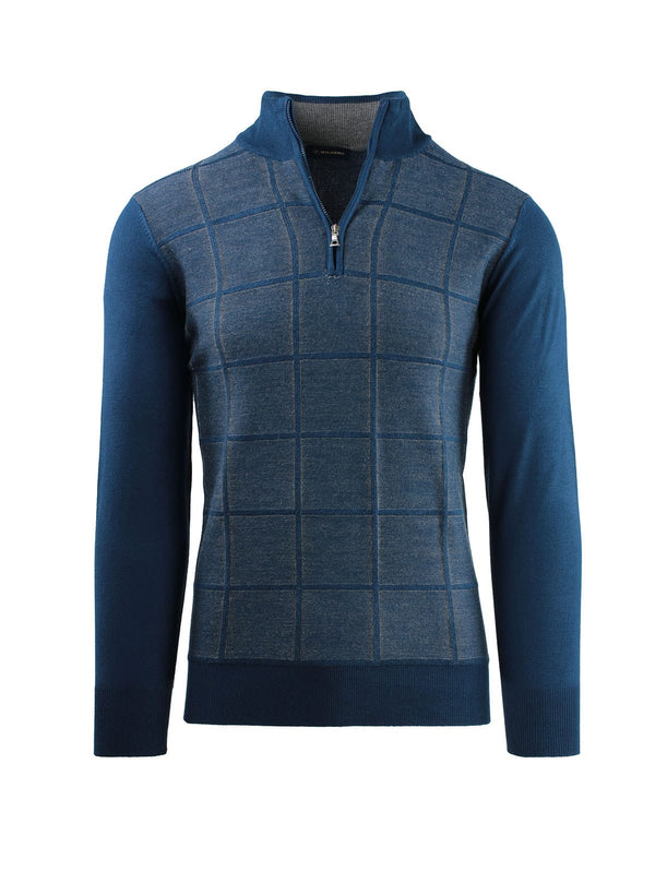 WOLF ZIP CHECKS SALT AND PEPPER