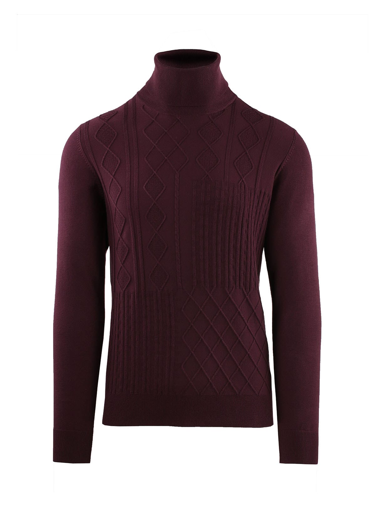 Turtleneck met Vlechten en Ribbels